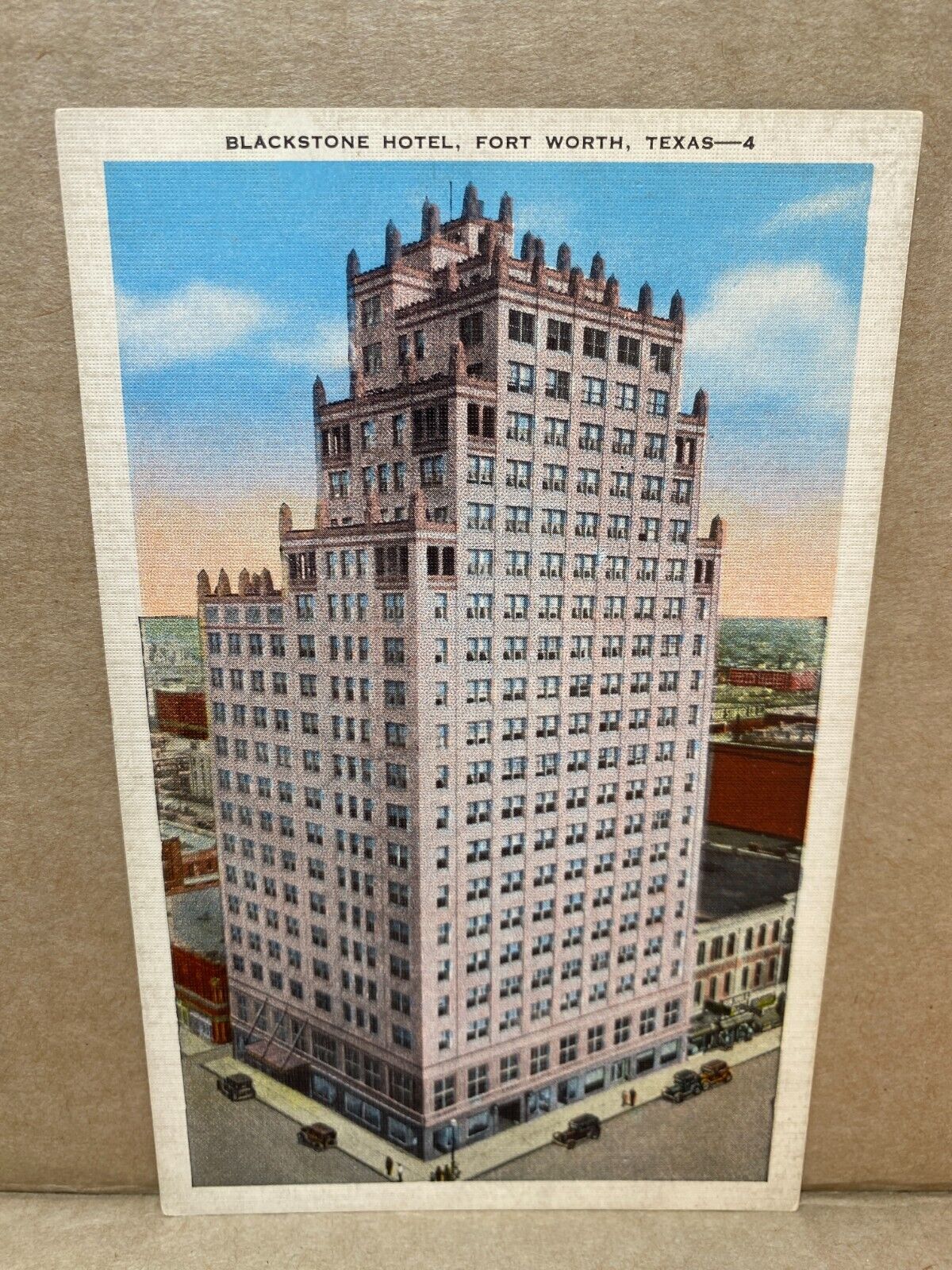 Blackstone Hotel Fort Worth Texas Linen Postcard No 2079