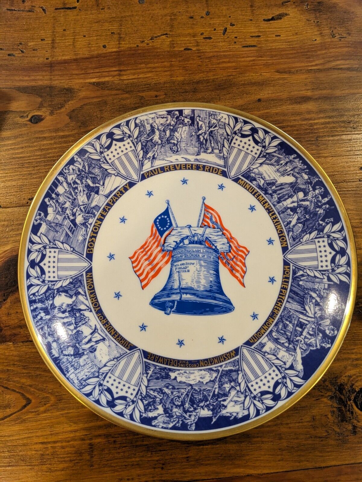 Vintage Alvin Fine China Bicentennial Plate 10.5\
