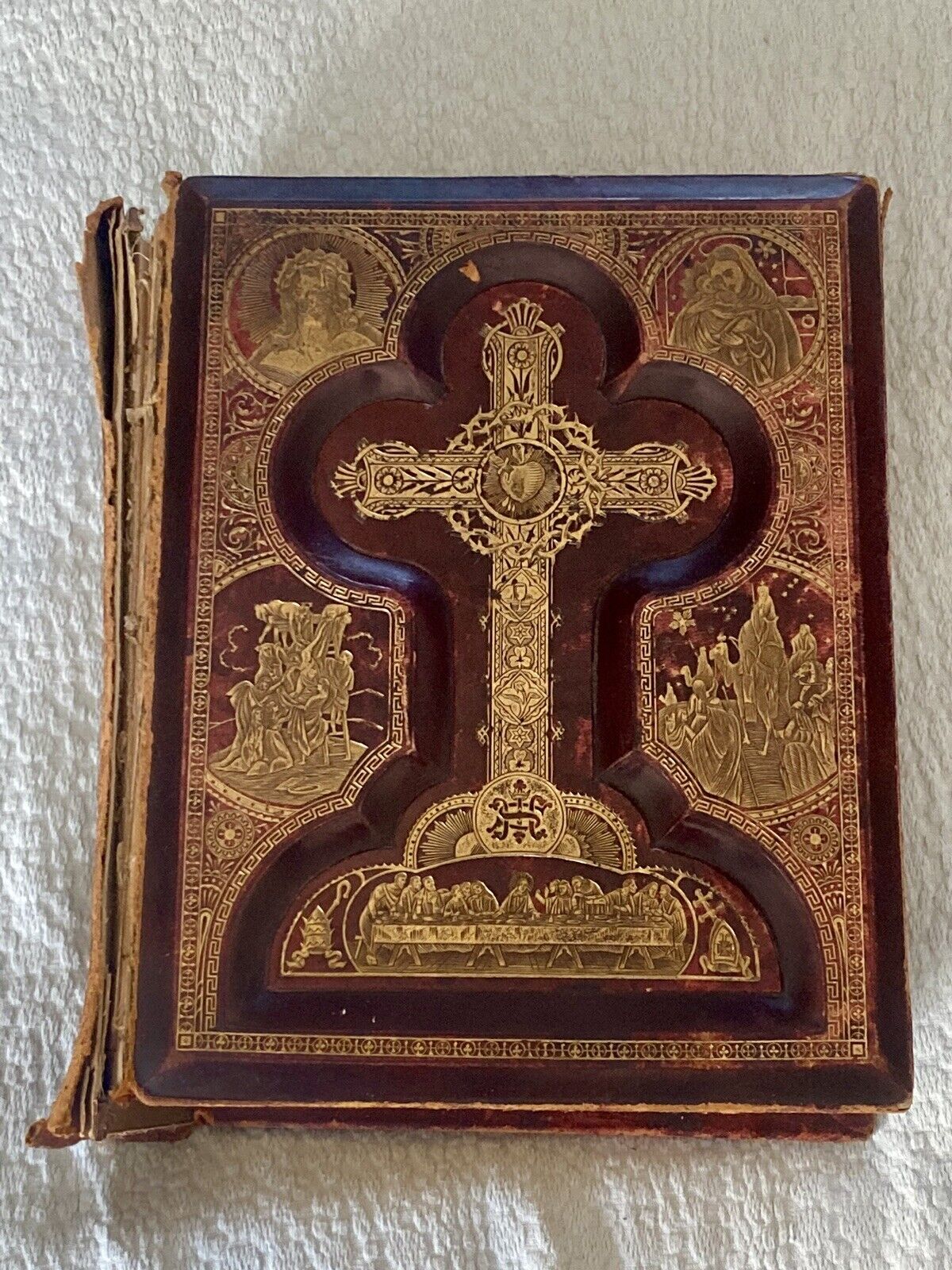 Antique Holy Bible Douay Rheims