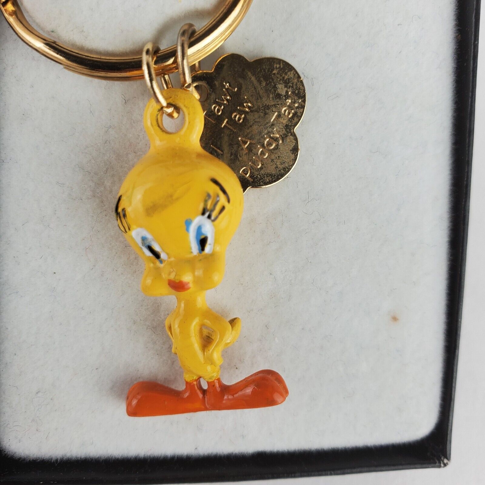Looney Tunes Tweety Bird Sylvester Applause 1996 Keychain Figure Warner Bros
