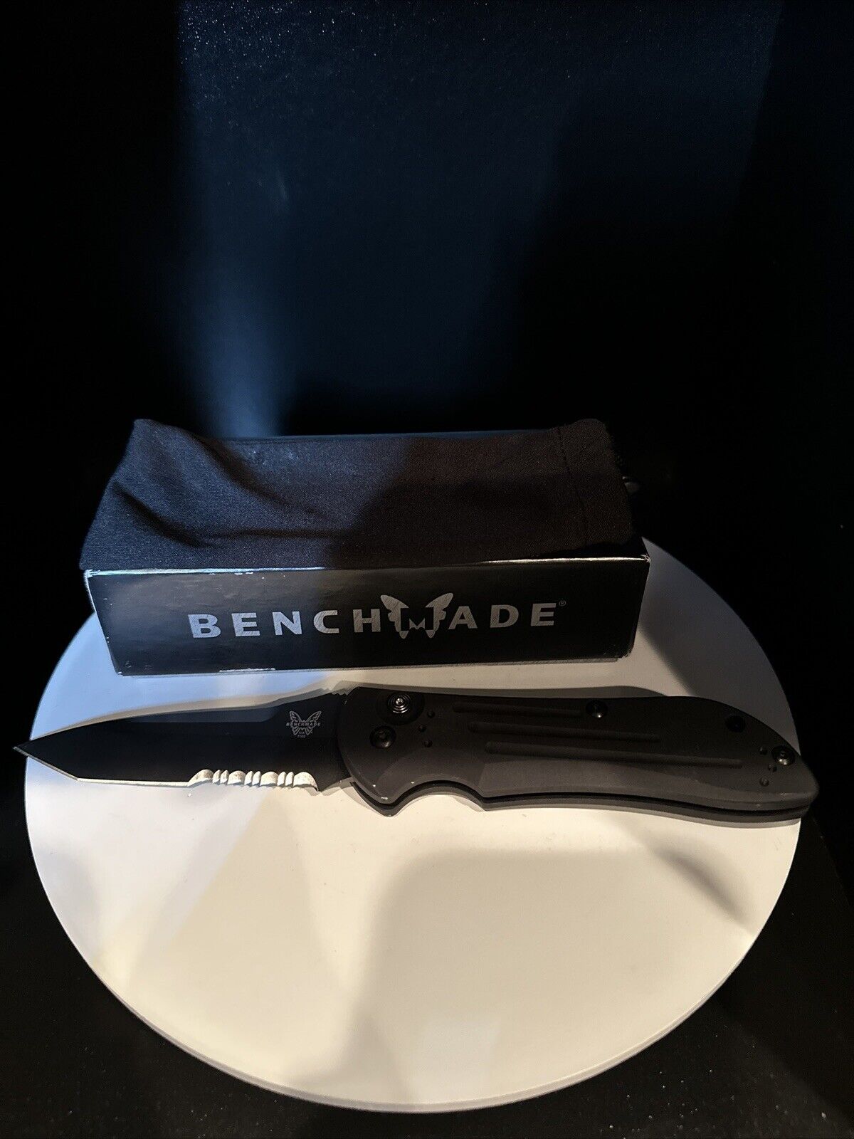 RARE VINTAGE Benchmade USA Tanto 154CM Black Class Pocket Knife