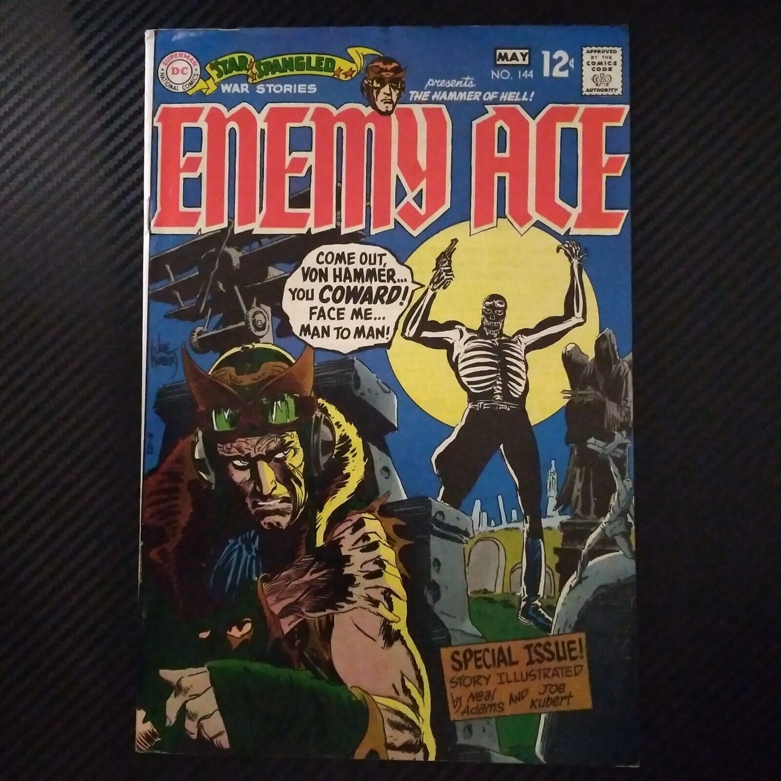 1969 Enemy Ace DC Comic Book #144 \