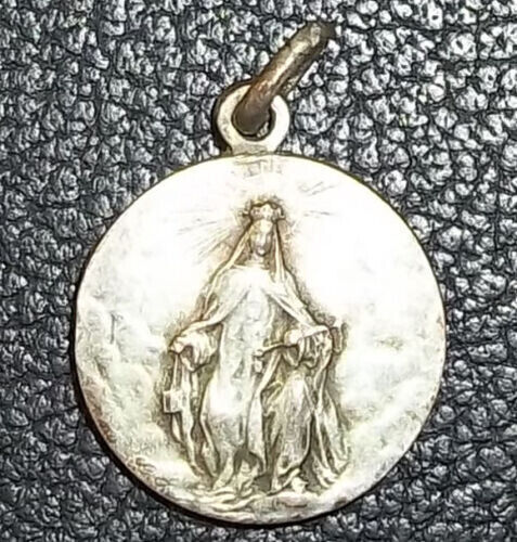 SIGNED BY DROPSY, FRANCE ANTIQUE SACRED HEART OF JESUS & O. LADY OF MOUNT CARMEL