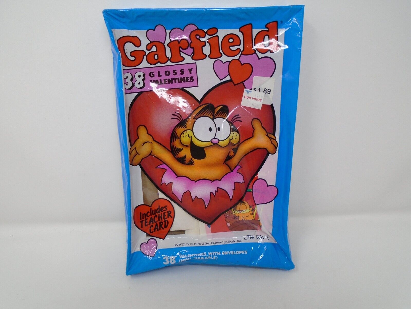 1978 Vintage 38 Cleo Garfield Glossy Valentines Sealed