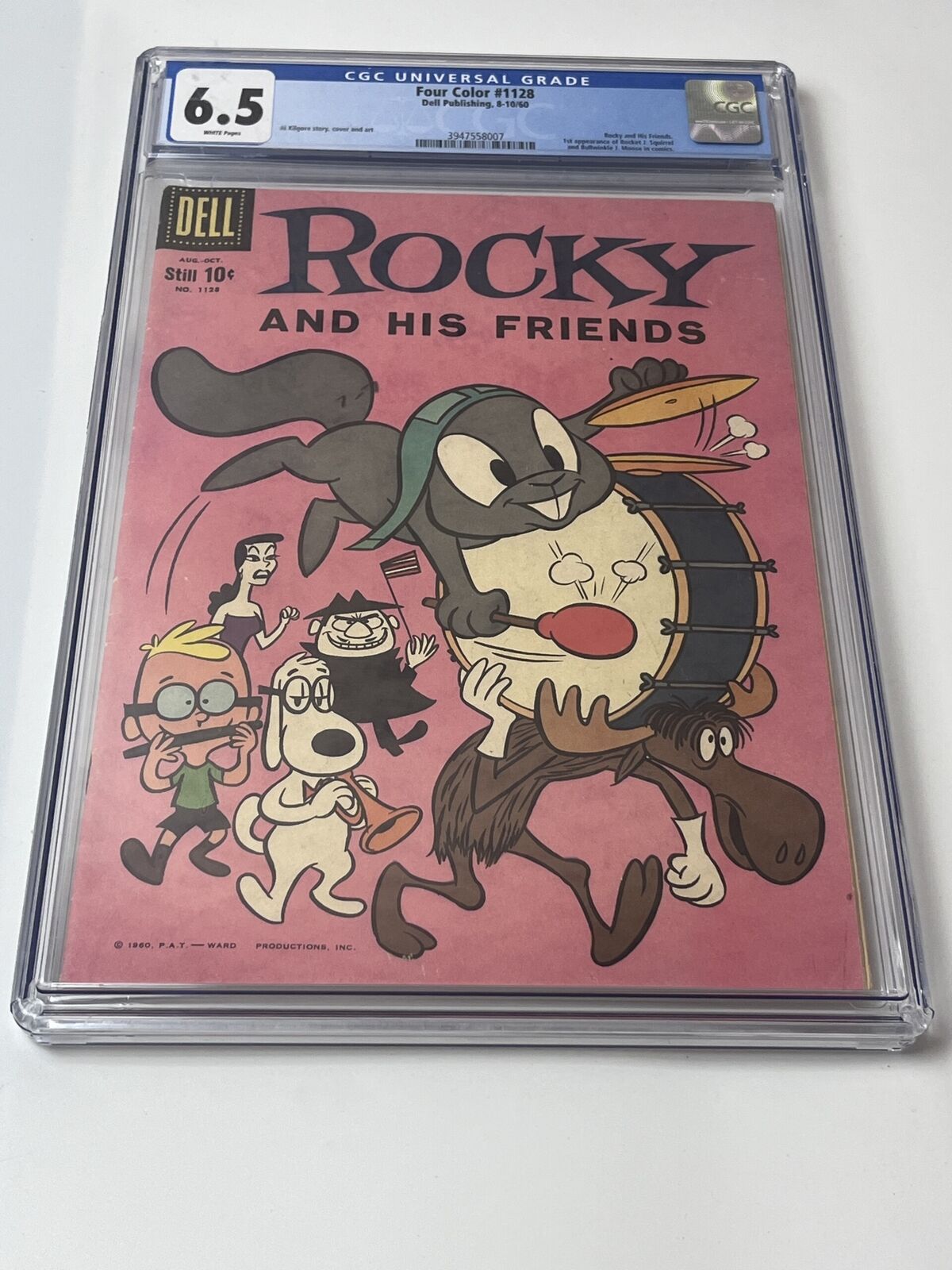 Four Color Series II #1128 CGC 6.5 (1960) 1st app Rocky and Bullwinkle