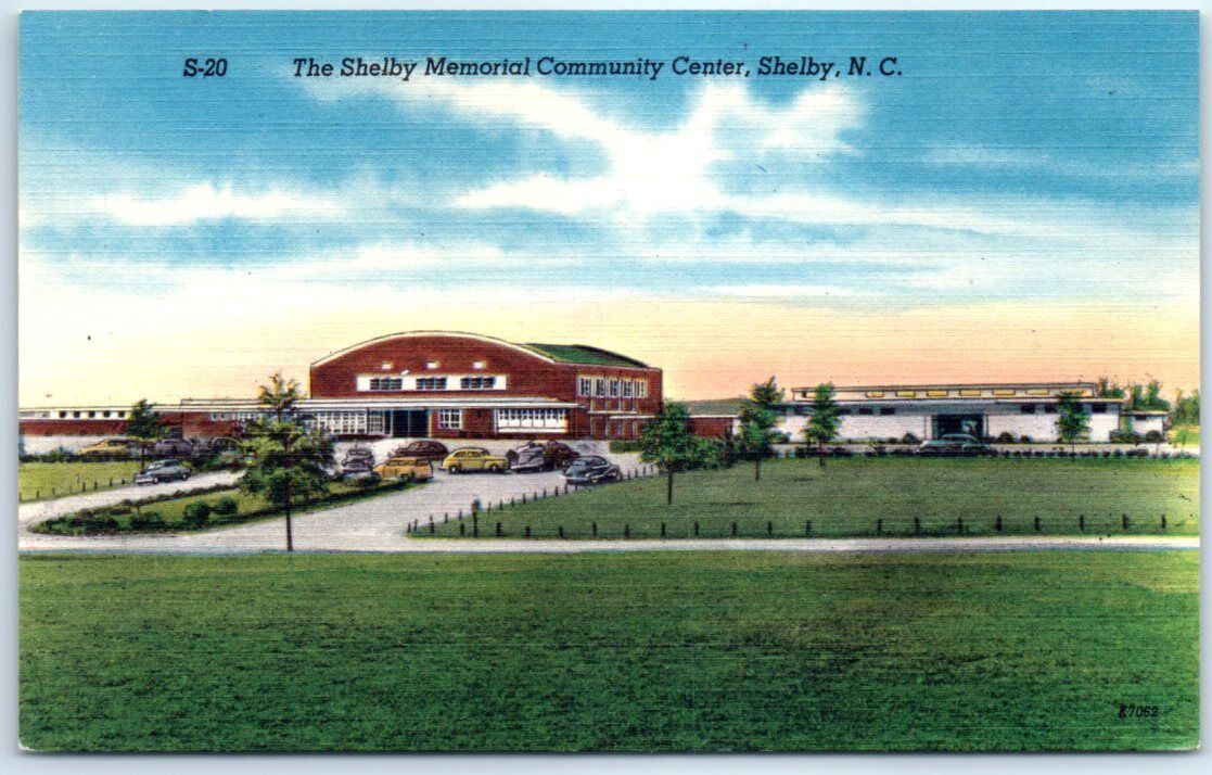 Postcard - The Shelby Memorial Community Center - Shelby, North Carolina