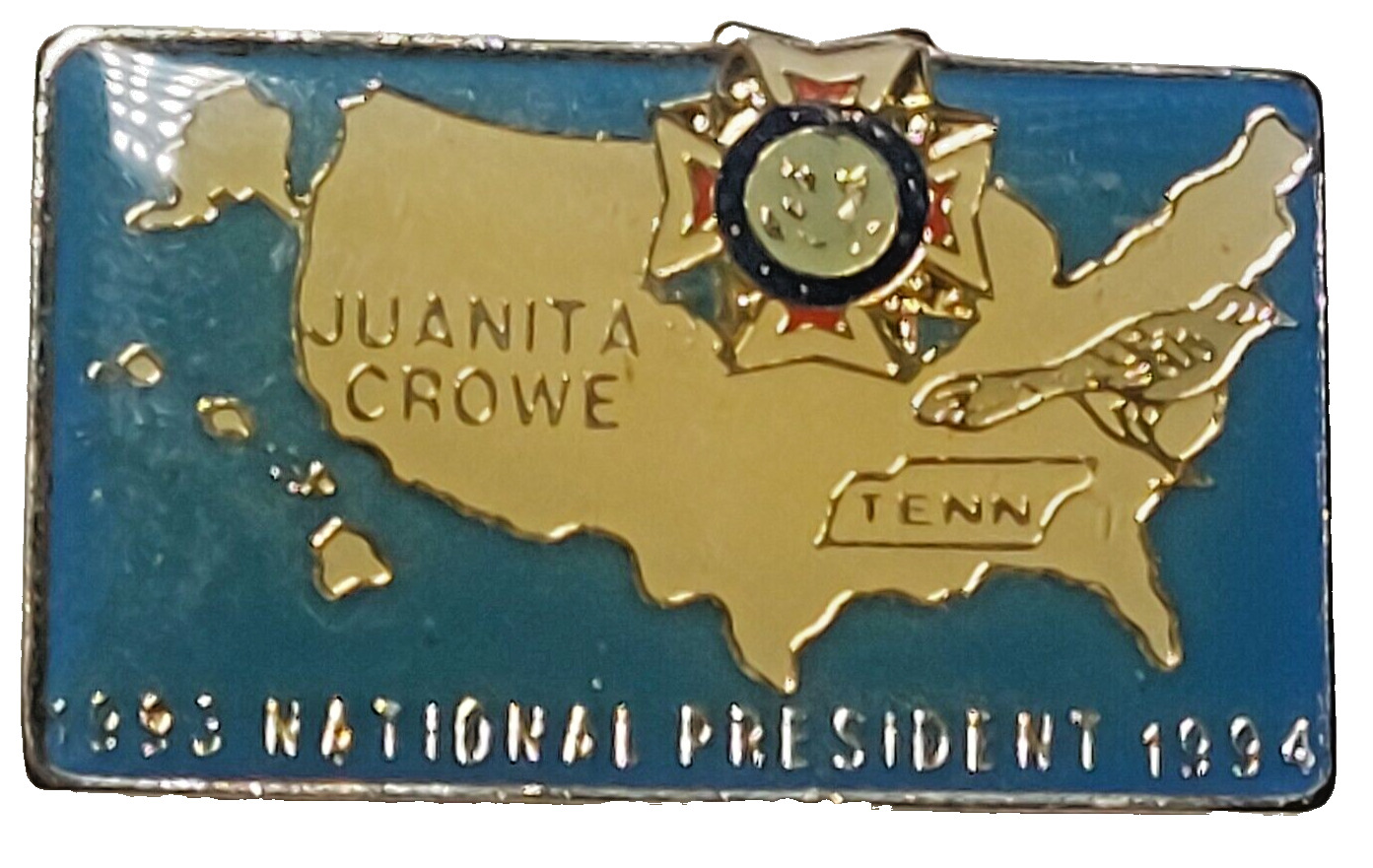 VFW 1993-1994 National President Juanita Crowe Pin (092123)