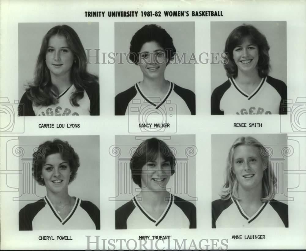 1981 Press Photo Trinity University Women\'s Basketball Team Member Portraits