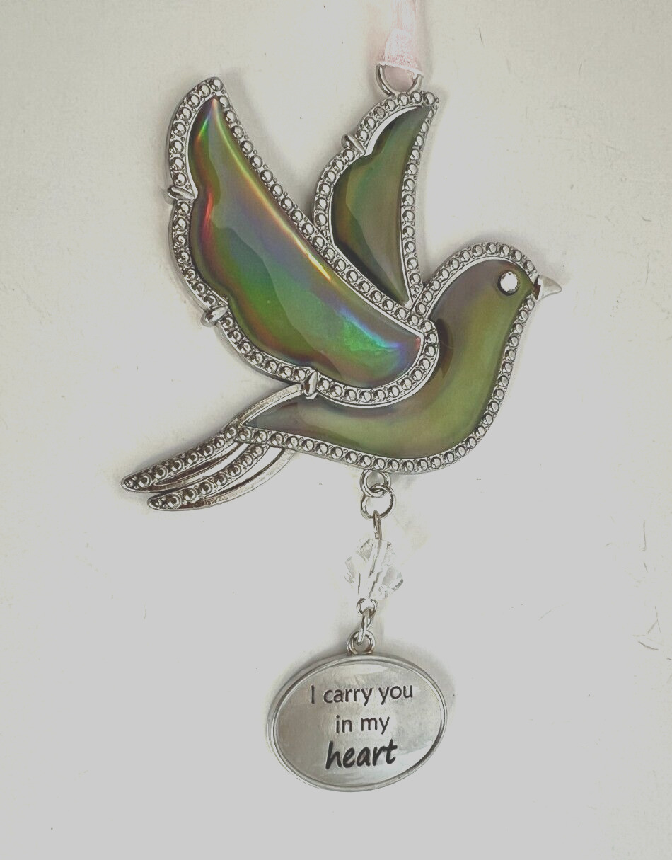 Ganz Find Your Wings Ornament Car Charm Iridescent Bird \