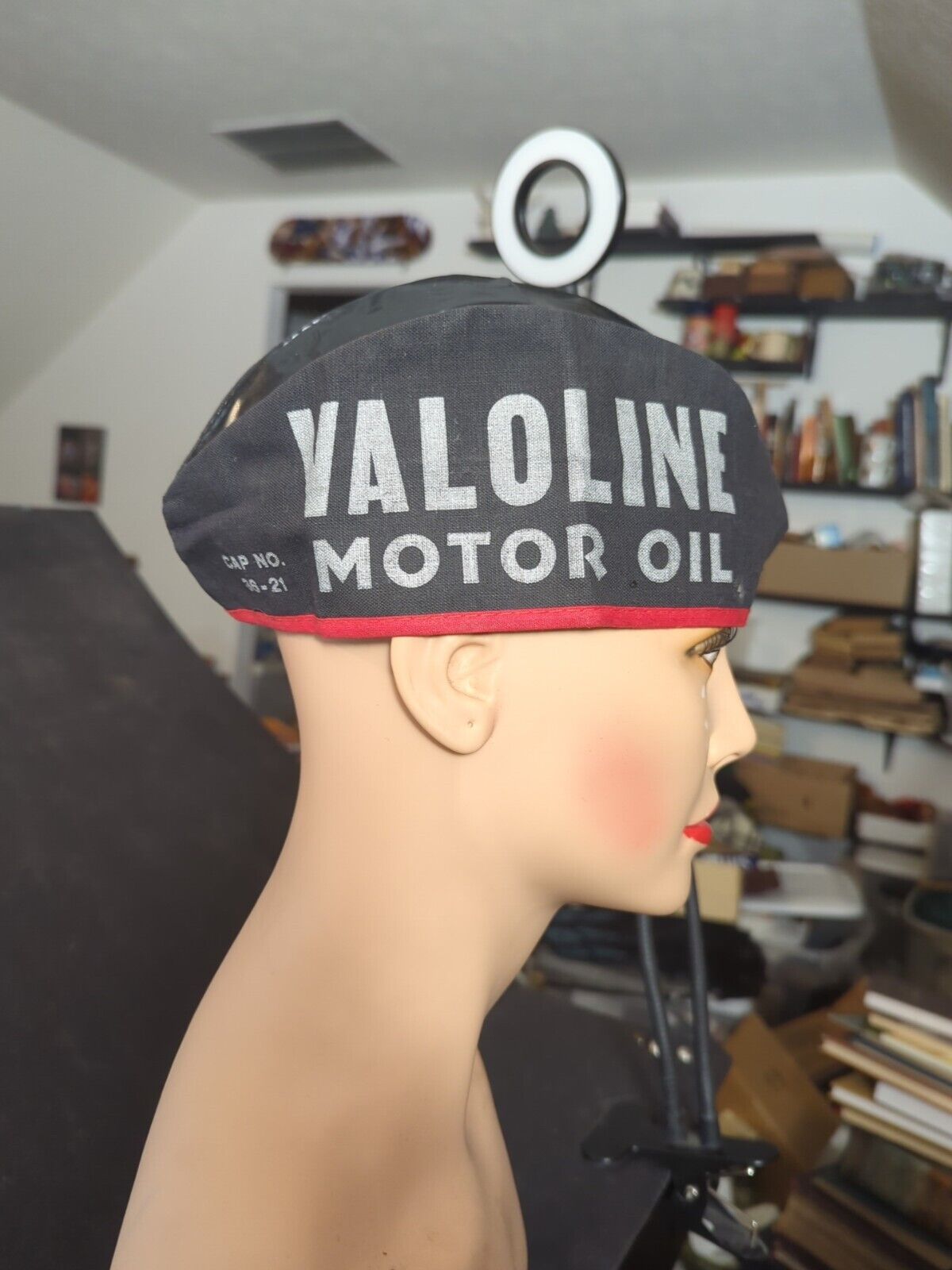 Rare Valvoline Valoline Motor Oil Attendant Hat Cap 36-21