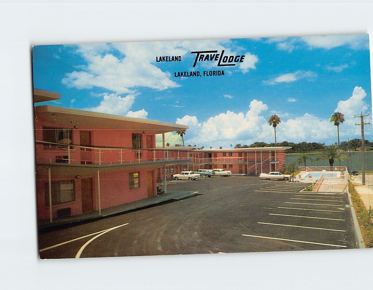 Postcard Lakeland Travelodge Lakeland Florida USA