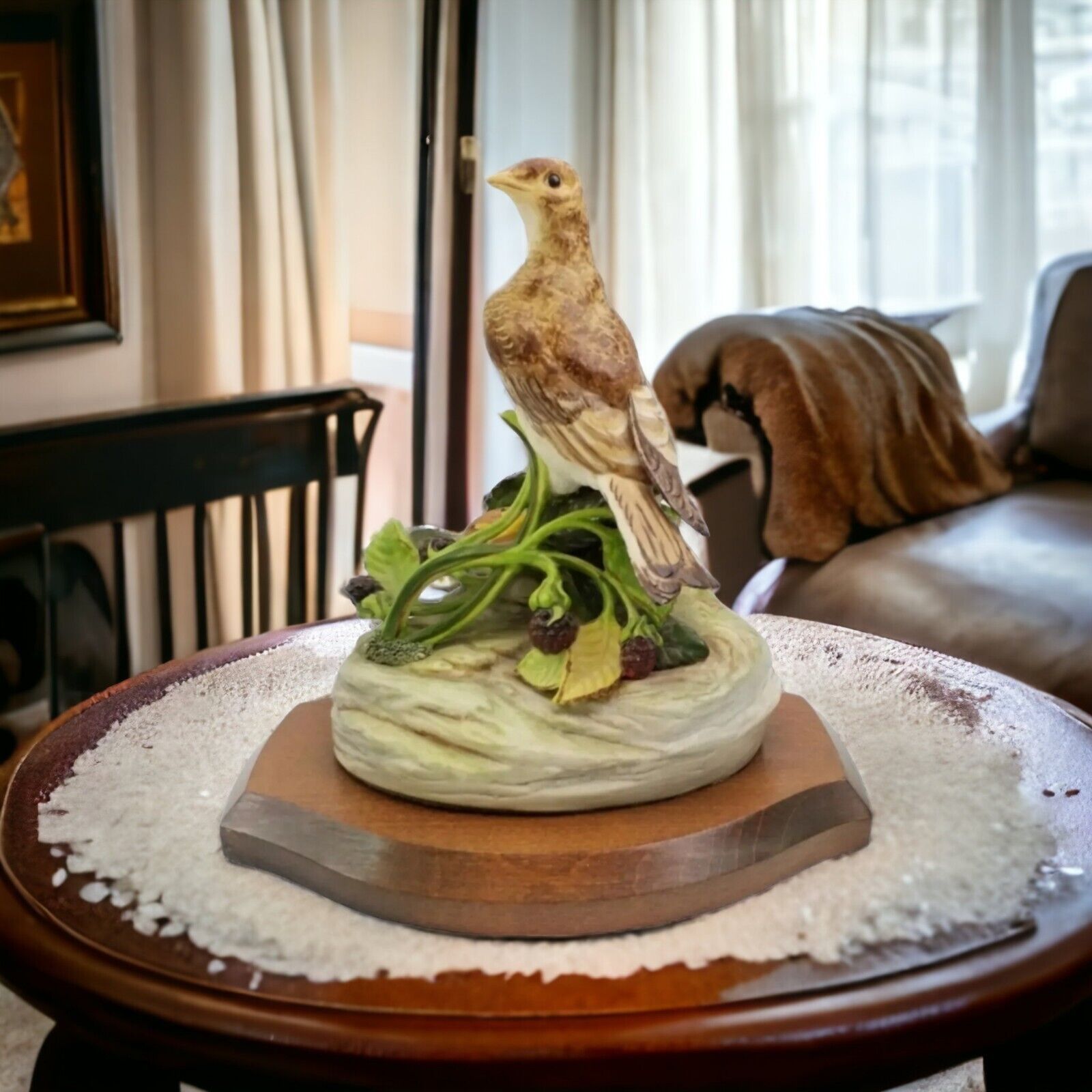 Vintage Cybis Ceramic Male Skylark Bird Sculpture Figurine Signed Numbered #168