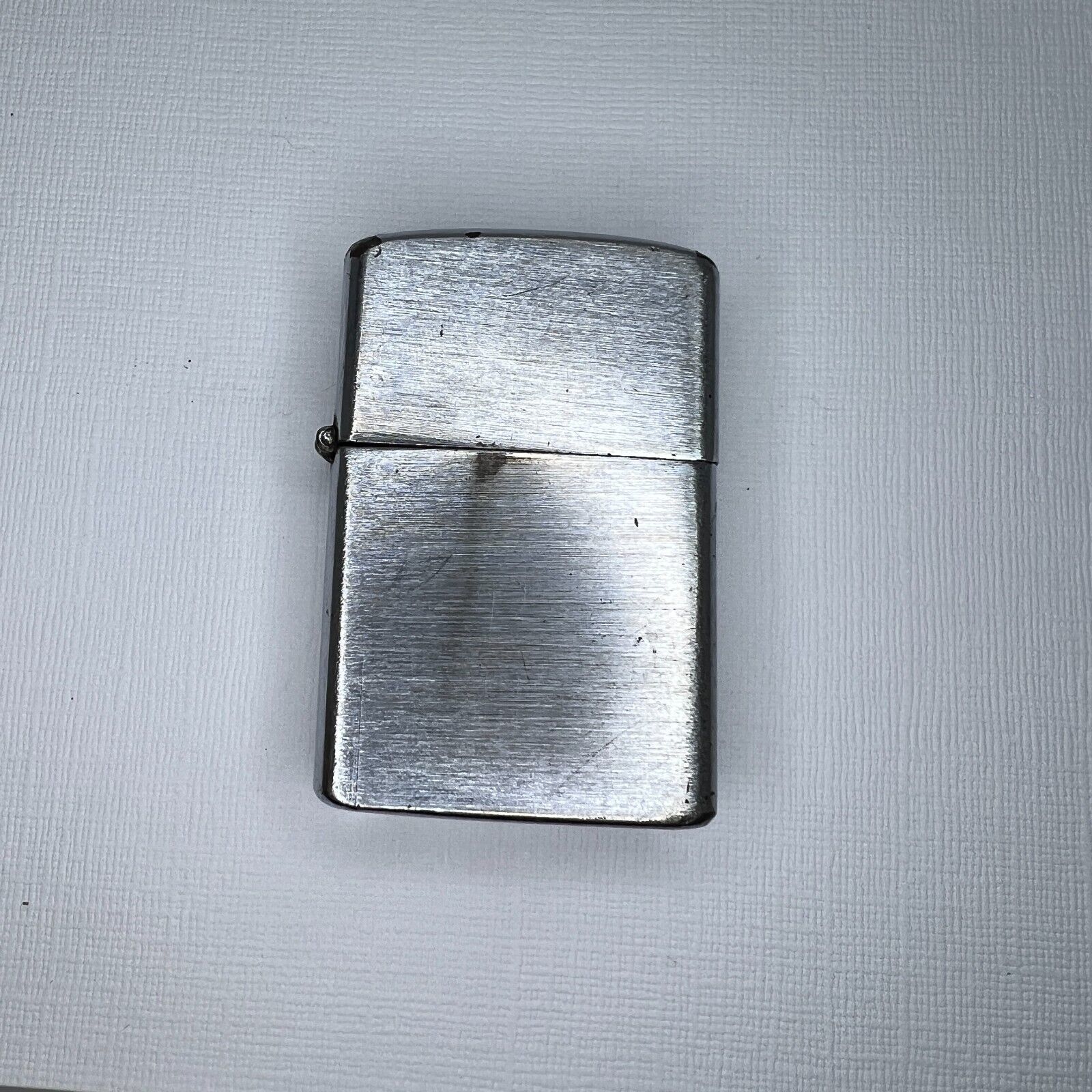 Vintage Windproof Flip Top Lighter Blue Shield Japan Pocket Lighter Heavily Used