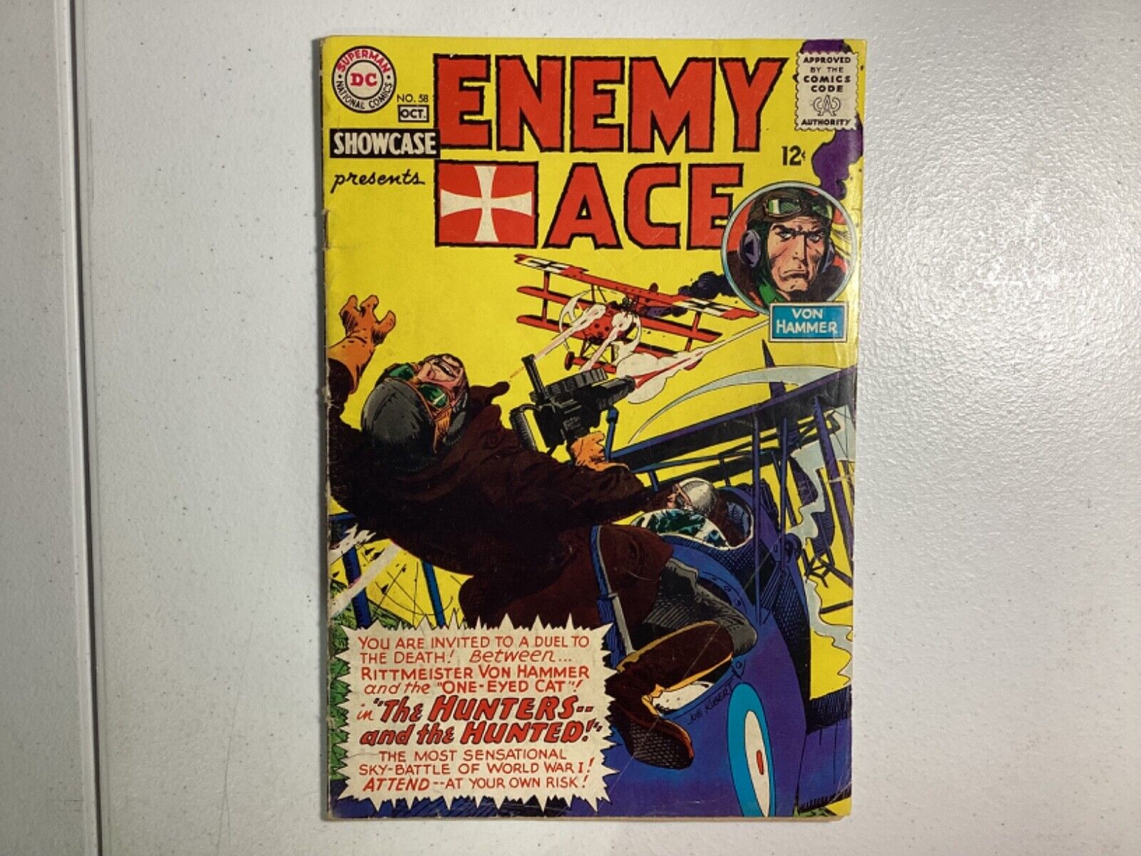 DC Showcase Presents 58 Enemy Ace 5th App 1965 Joe Kubert Sheldon Moldoff GD/GD+