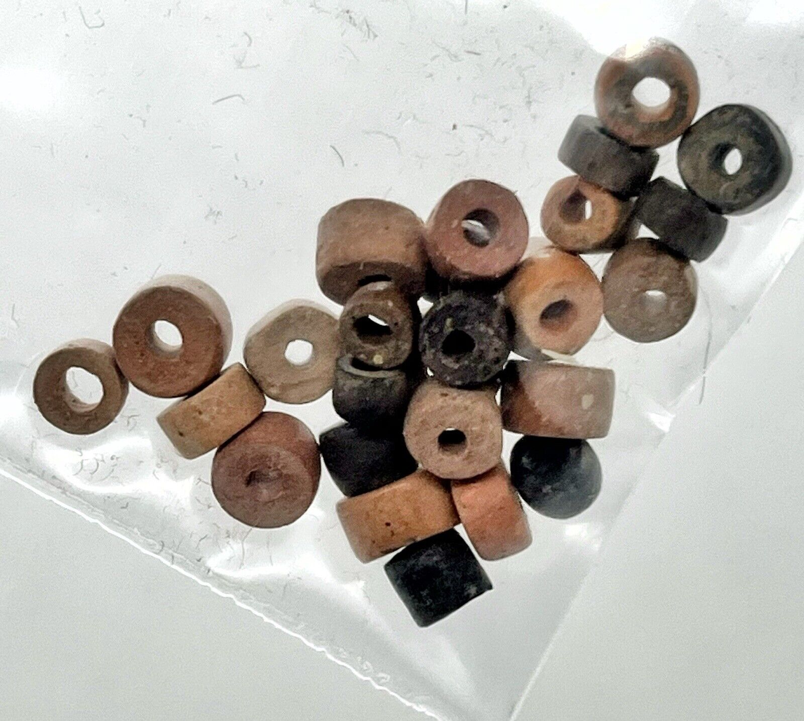 25 RARE Authentic Ancient Native American Bead Artifacts Ex-Private Collection C