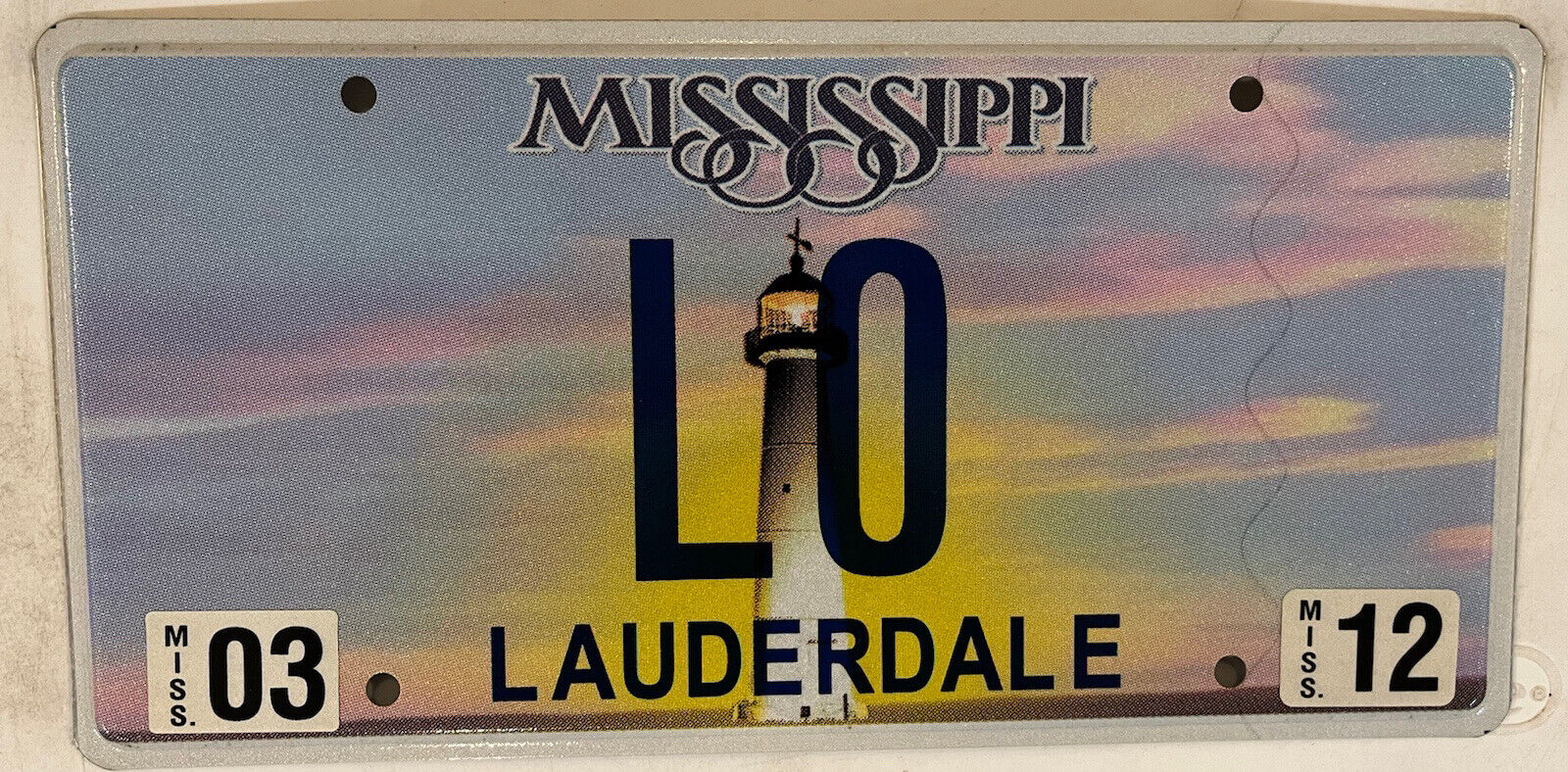 Vanity LO license plate Logan Loyd Louise Lola Lorenzo Lorraine Lois Lowe Lou MS
