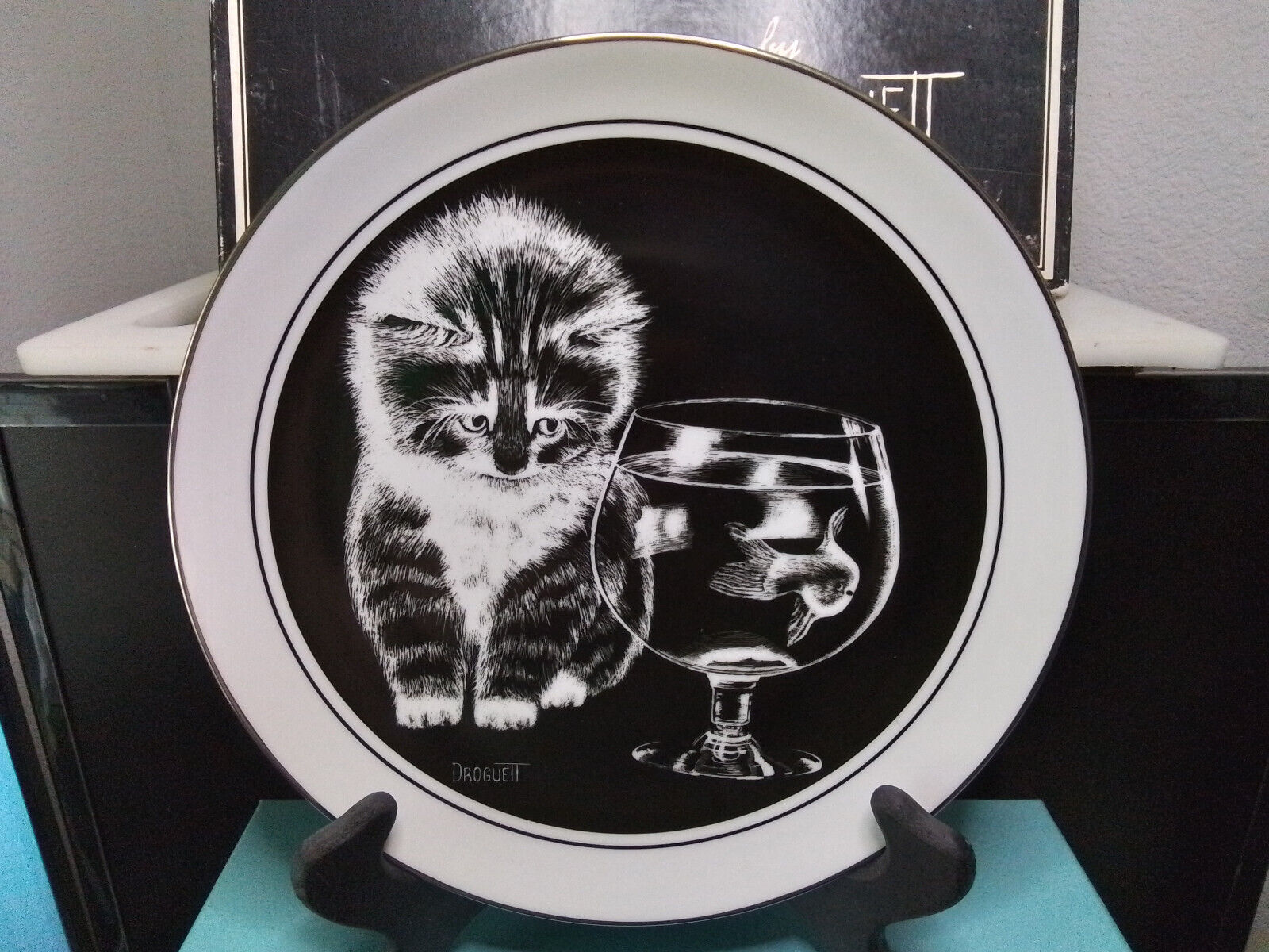 Kittens World by Droguett (1979) Just Curious Plate Only 20306/27500
