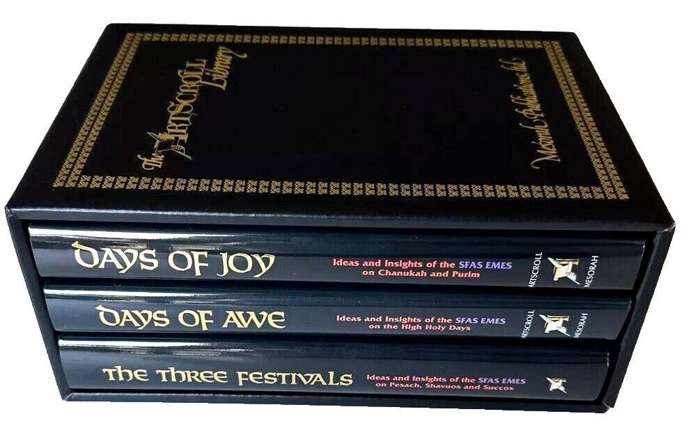 ARTSCROLL Judaica Classics: THE THREE FESTIVALS, DAYS OF JOY, DAYS OF AWE \