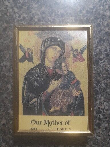 Our Mother of Perpetual Help Blessed Virgin Mary Tabletop Wall Holy Picture
