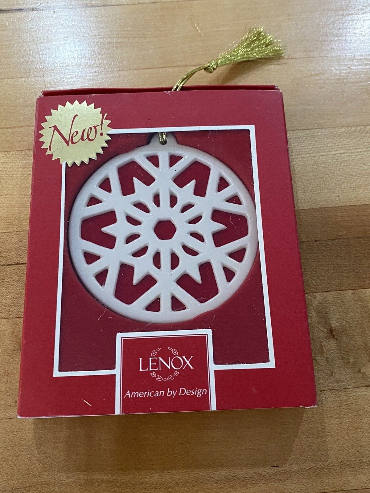 LENOX Colors of Christmas Snowflake Ornament 3.9\