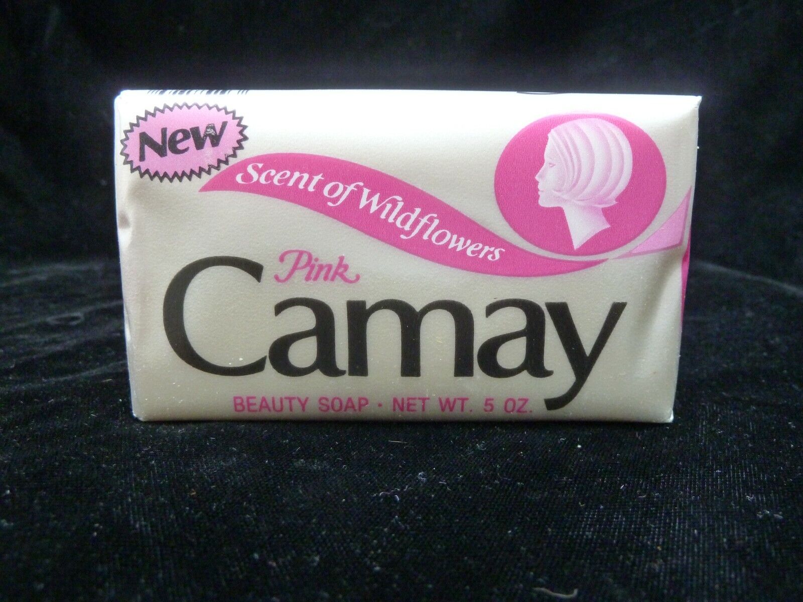 Pink CAMAY Beauty Bar Soap~New old Stock~Vintage Scent of WILDFLOWERS~ 5 oz