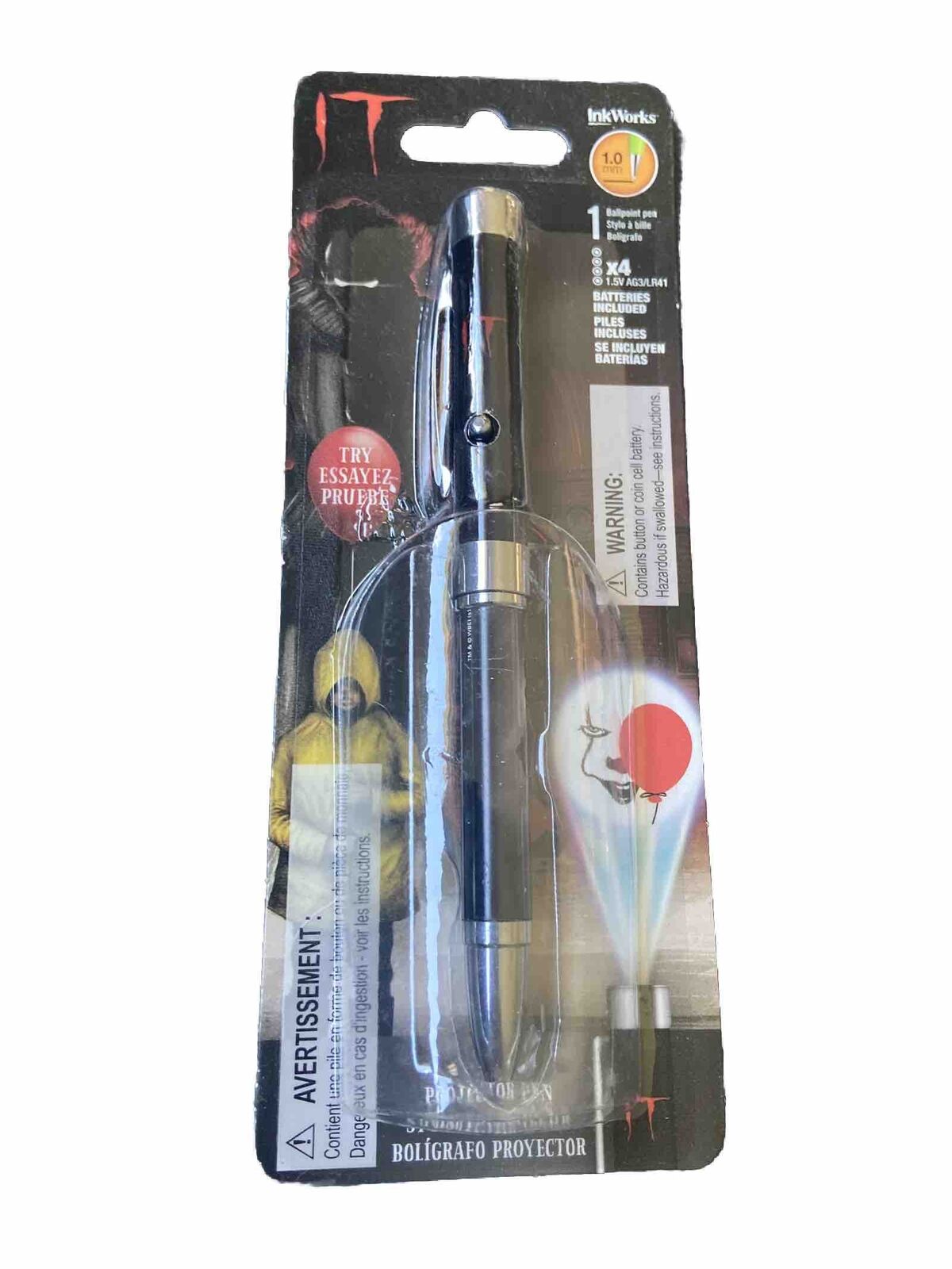 *NEW* Halloween Pennywise You\'ll Float Too  Projector Pen RARE