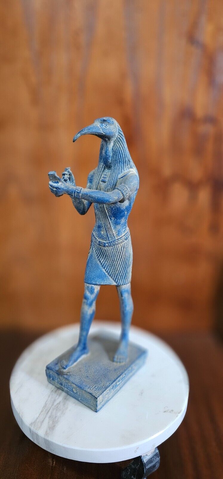 Handmade Thoth Statue from Lime Stone , Moon Knight Statue from Ancient Egypt