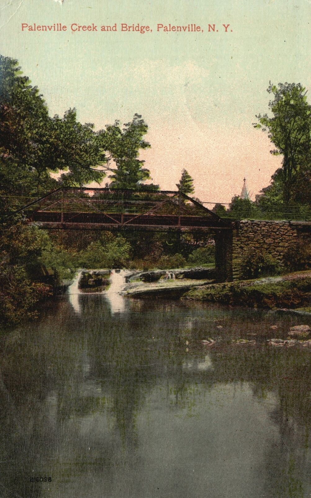 Vintage Postcard Palenville Creek & Bridge Palenville New York H. H. Smith Pub.