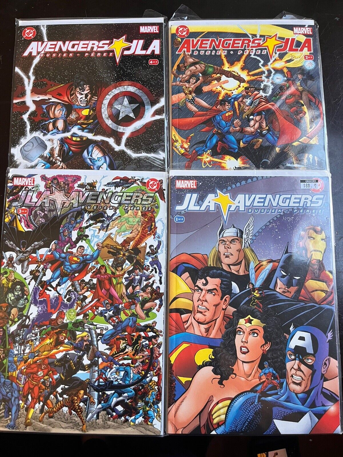 JLA/ Avengers Complete Run Set 1 2 3 4 1-4 Marvel DC Crossover George Perez