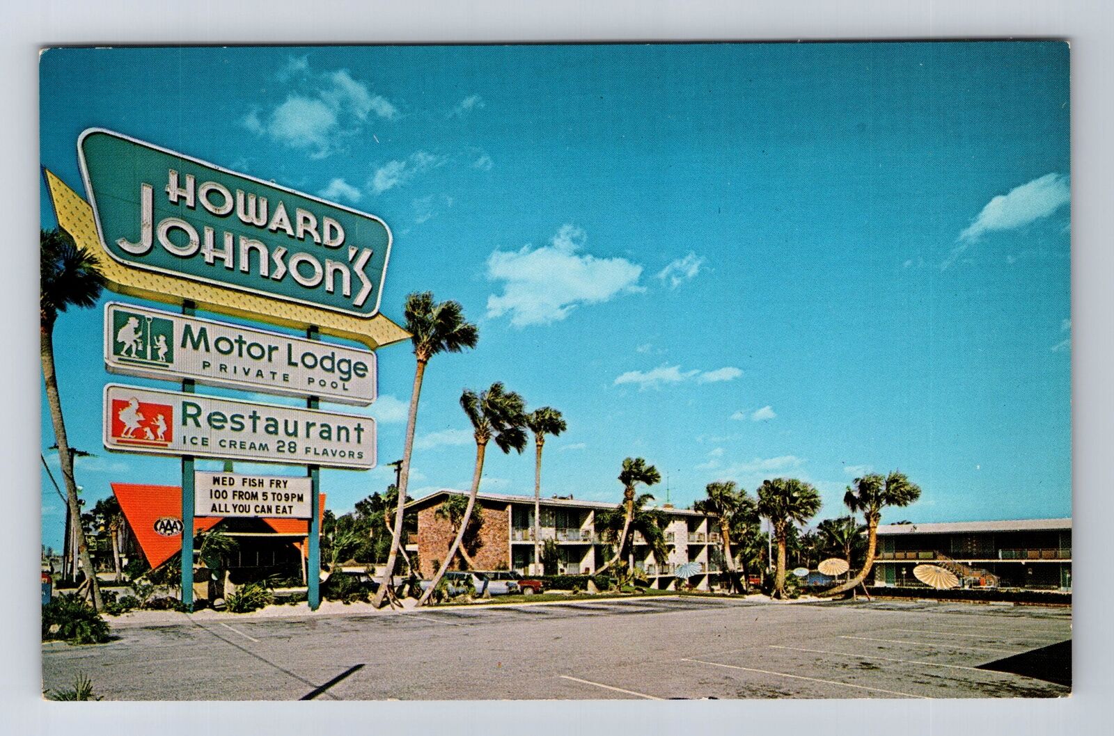 Orlando FL-Florida, Howard Johnson\'s Restaurant, Antique, Vintage Postcard