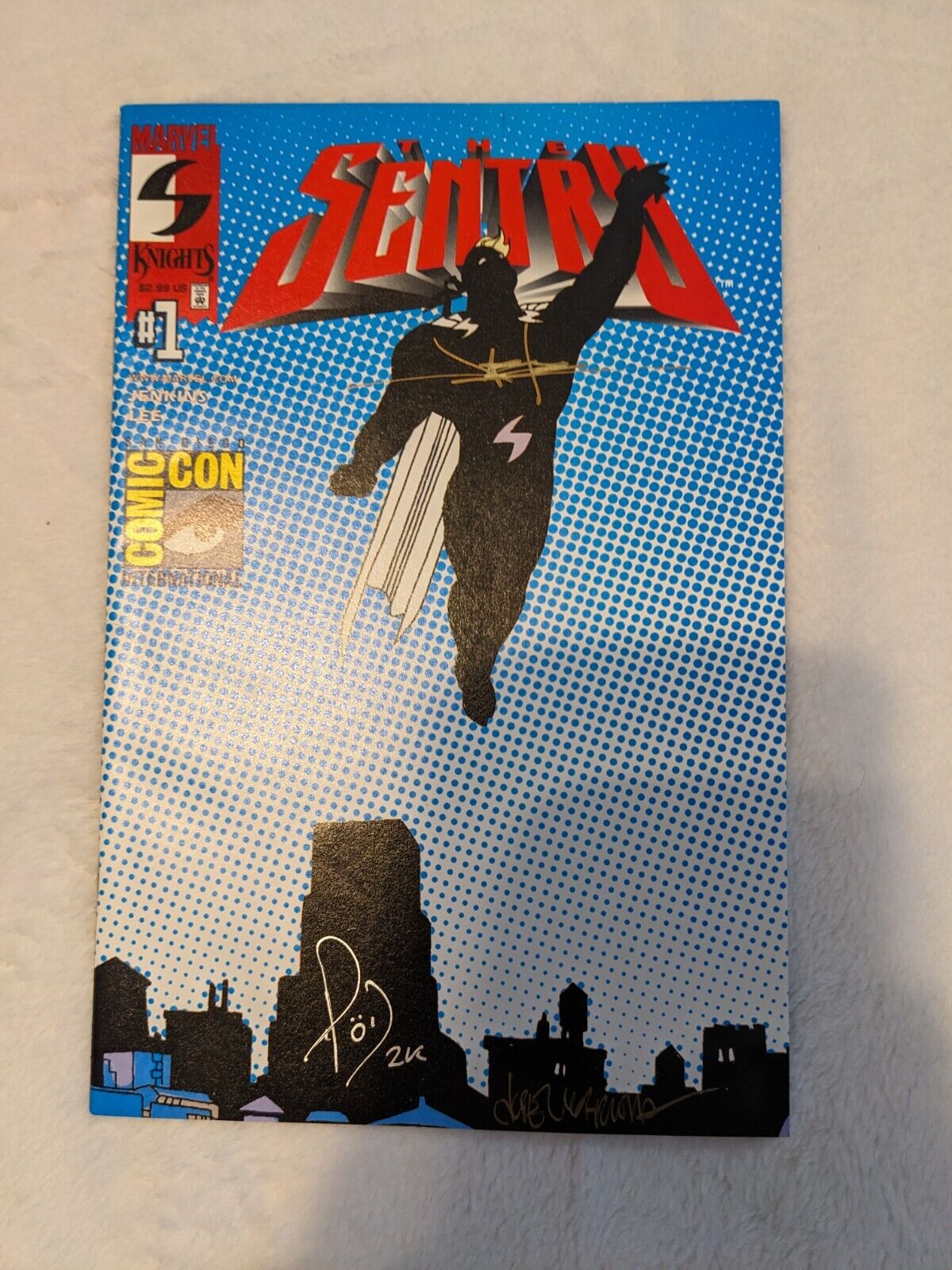 The Sentry #1 San Diego Comic Con Exclusive Autographed 3 times No COA