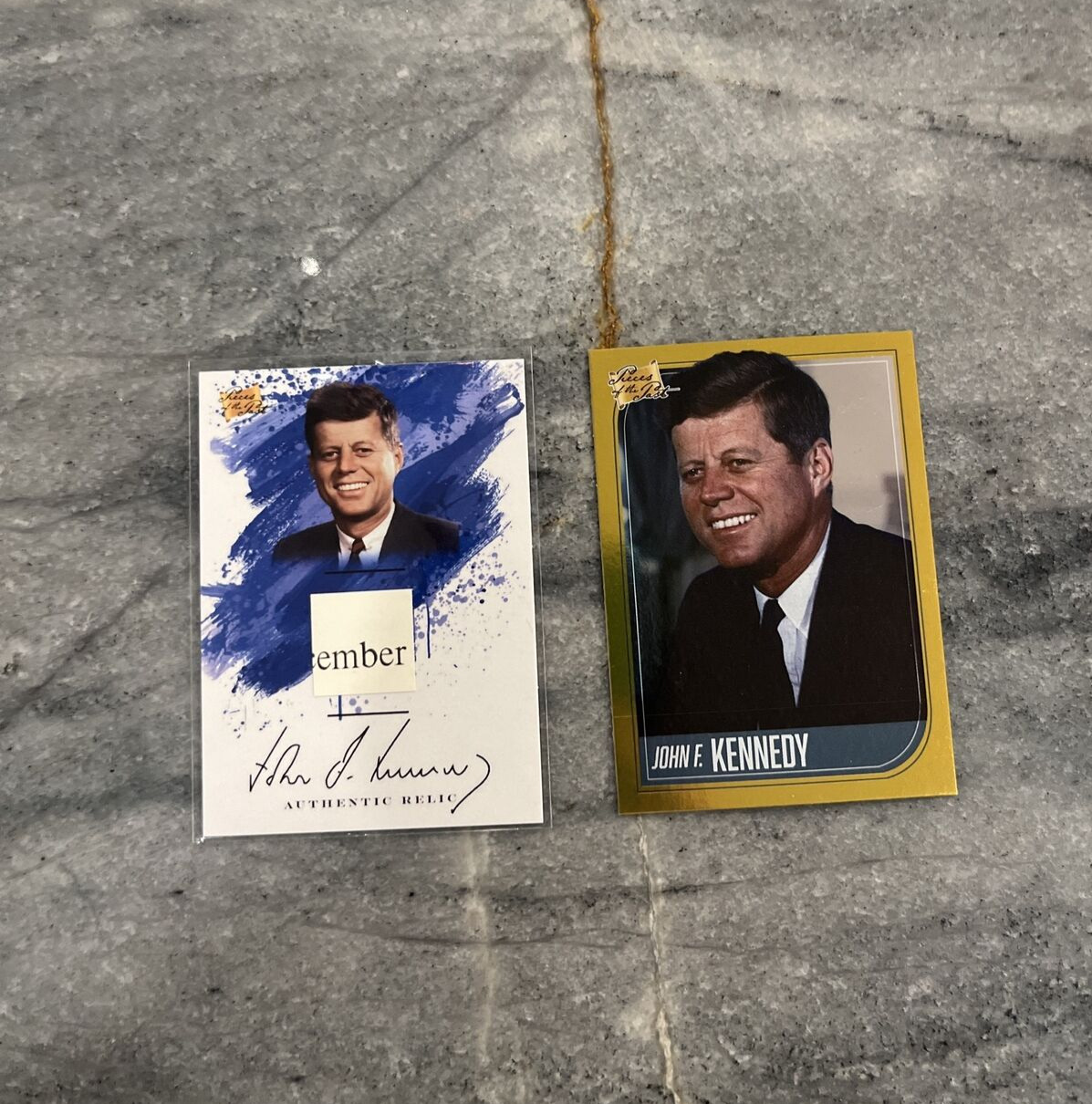 JOHN F KENNEDY  2023 Pieces of the Past RELIC CARD plus Bonus GOLD Card