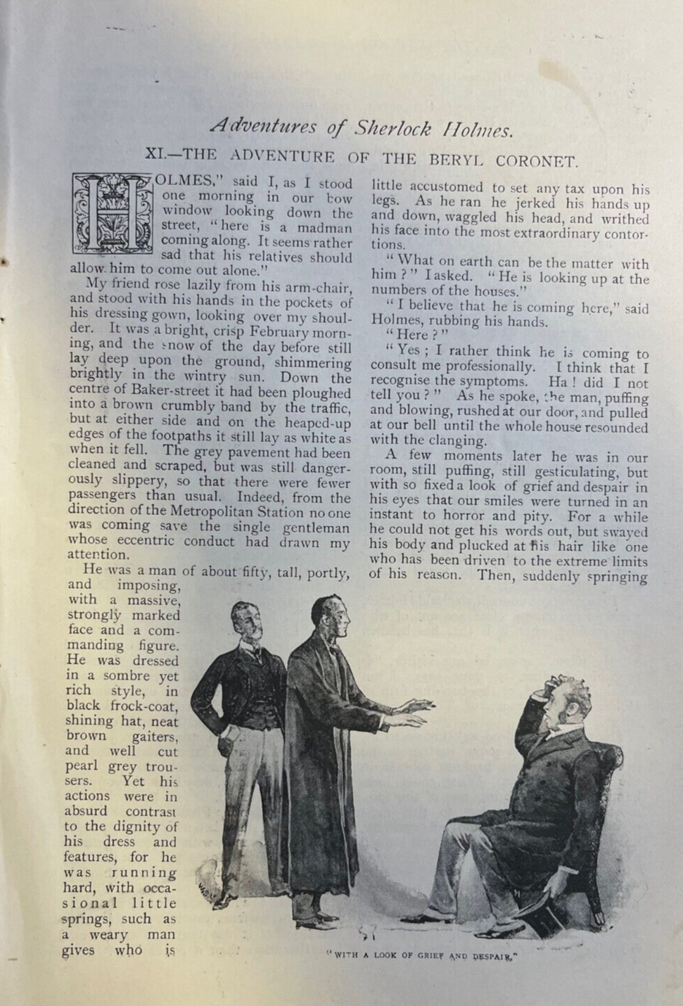 1892 Arthur Conan Doyle Sherlock Holmes Adventure of the Beryl Coronet