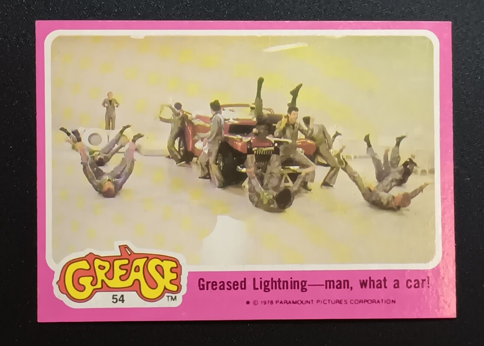 1978 O-Pee-Chee Grease #54 Greased Lightning - Man What A Car