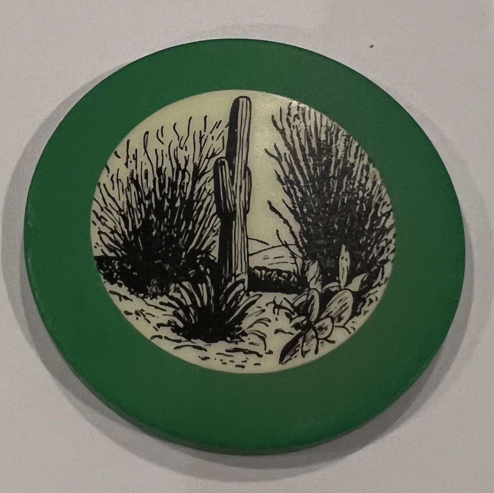 Great Green Desert Cactus Crest and Seal Gorgeous chip