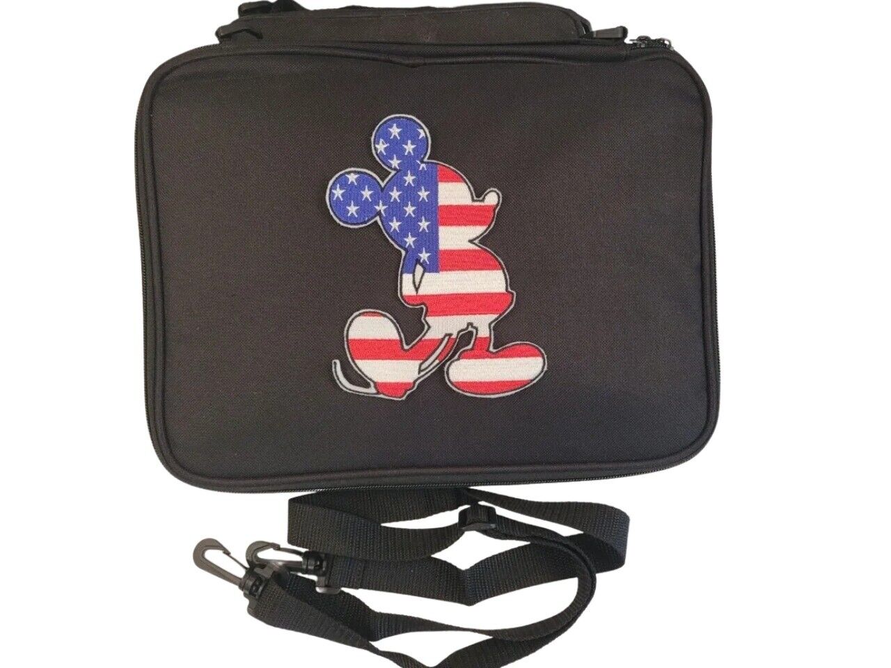 Patriotic Mickey Mouse Flag Embroidery Pin Trading Bag 4 Disney Pin Collections