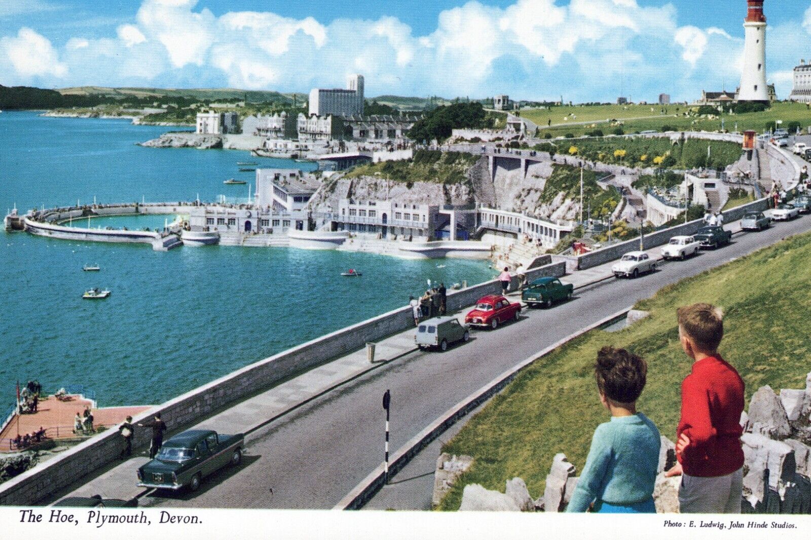 The Hoe Plymouth Devon England UNP Postcard