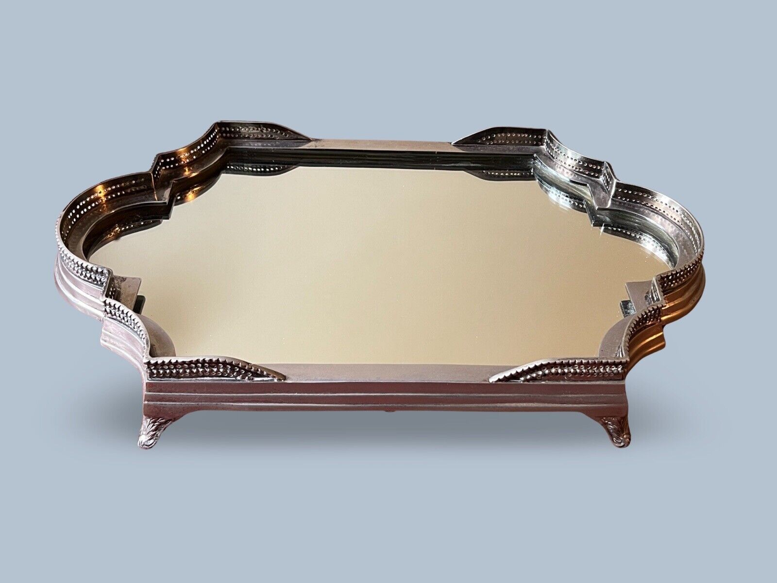 Vintage Mirrored Gallery Tray