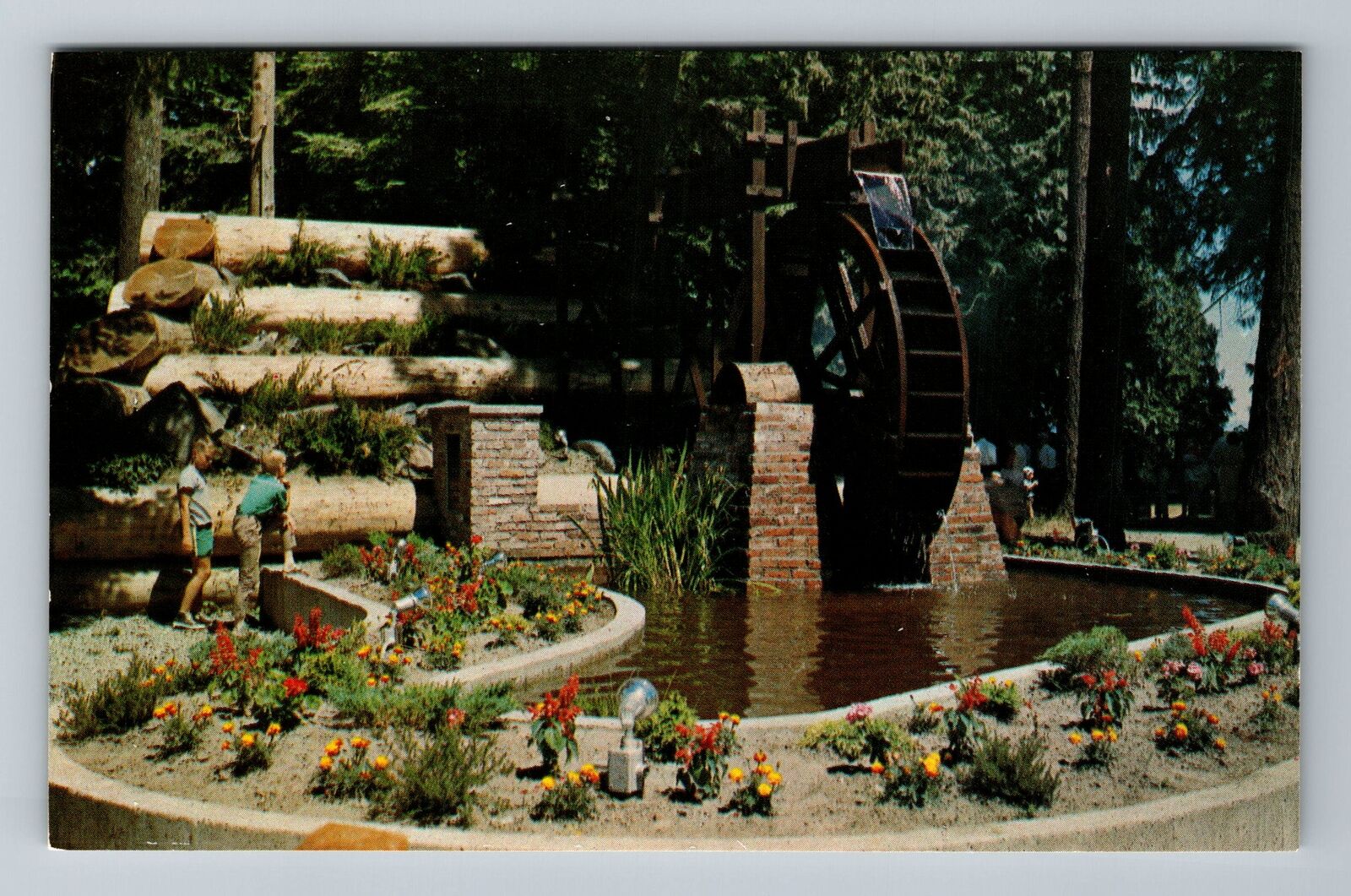 Chemainus-British Columbia, The Water Wheel, Vintage Postcard