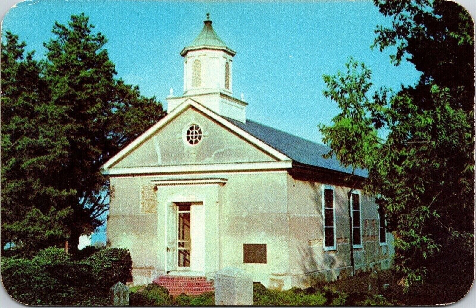 Historic Grace Episcopal Church Streetview Yorktown Virginia Chrome Postcard
