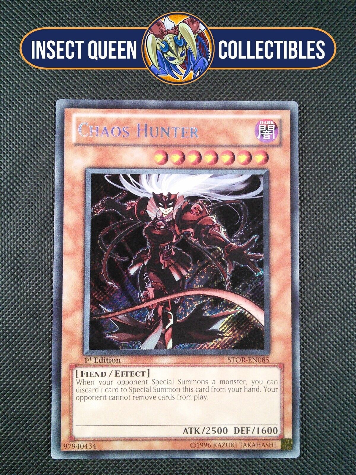 Chaos Hunter STOR-EN085 1st Edition Secret Rare Yu-Gi-Oh