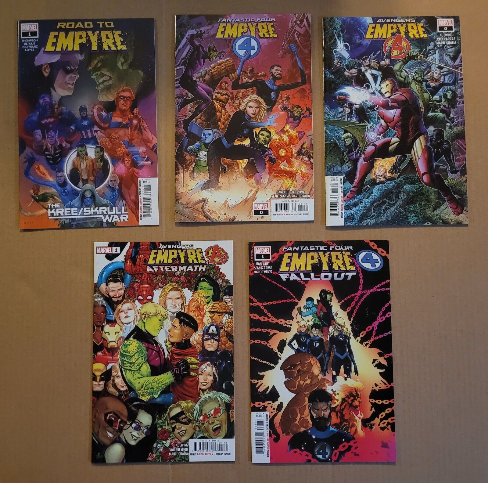 Empyre One-Shots Fallout Aftermath Complete 2020 Set Hi-Grade Marvel Lot of 5