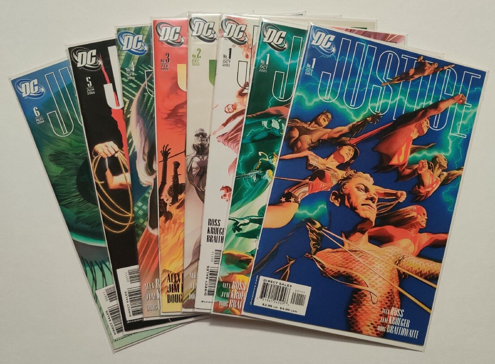 Justice # 1-12 + Variants Complete Set Lot of 15 Alex Ross JLA (DC Comics 2005)
