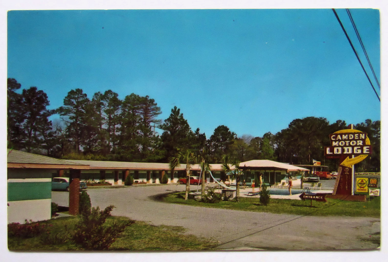 Kingsland Camden Motor Lodge Georgia Postcard 