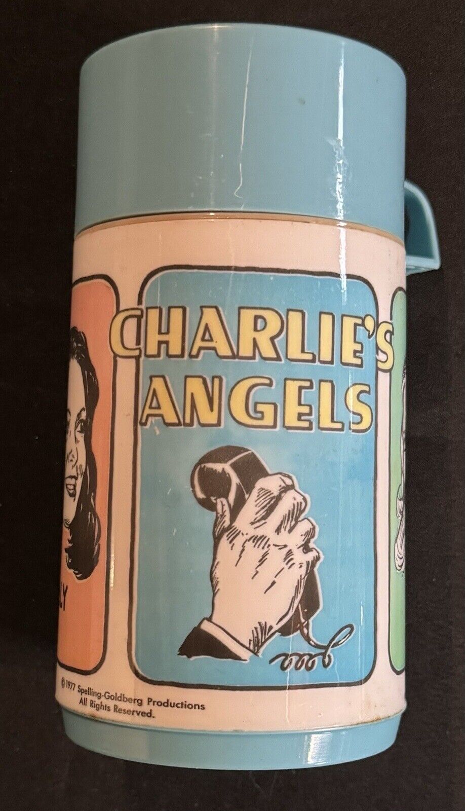 Vintage 1977 Aladdin Charlies Angels Thermos w/ Cap & Cup