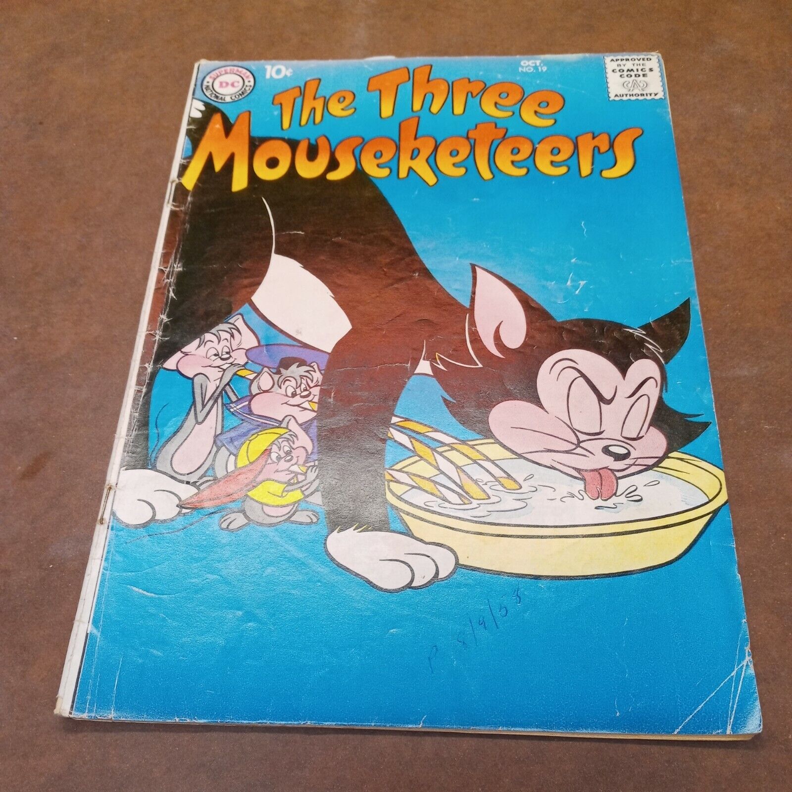 THREE MOUSEKETEERS #19 silver age DC Comics 1958 funny animal cartoon kids