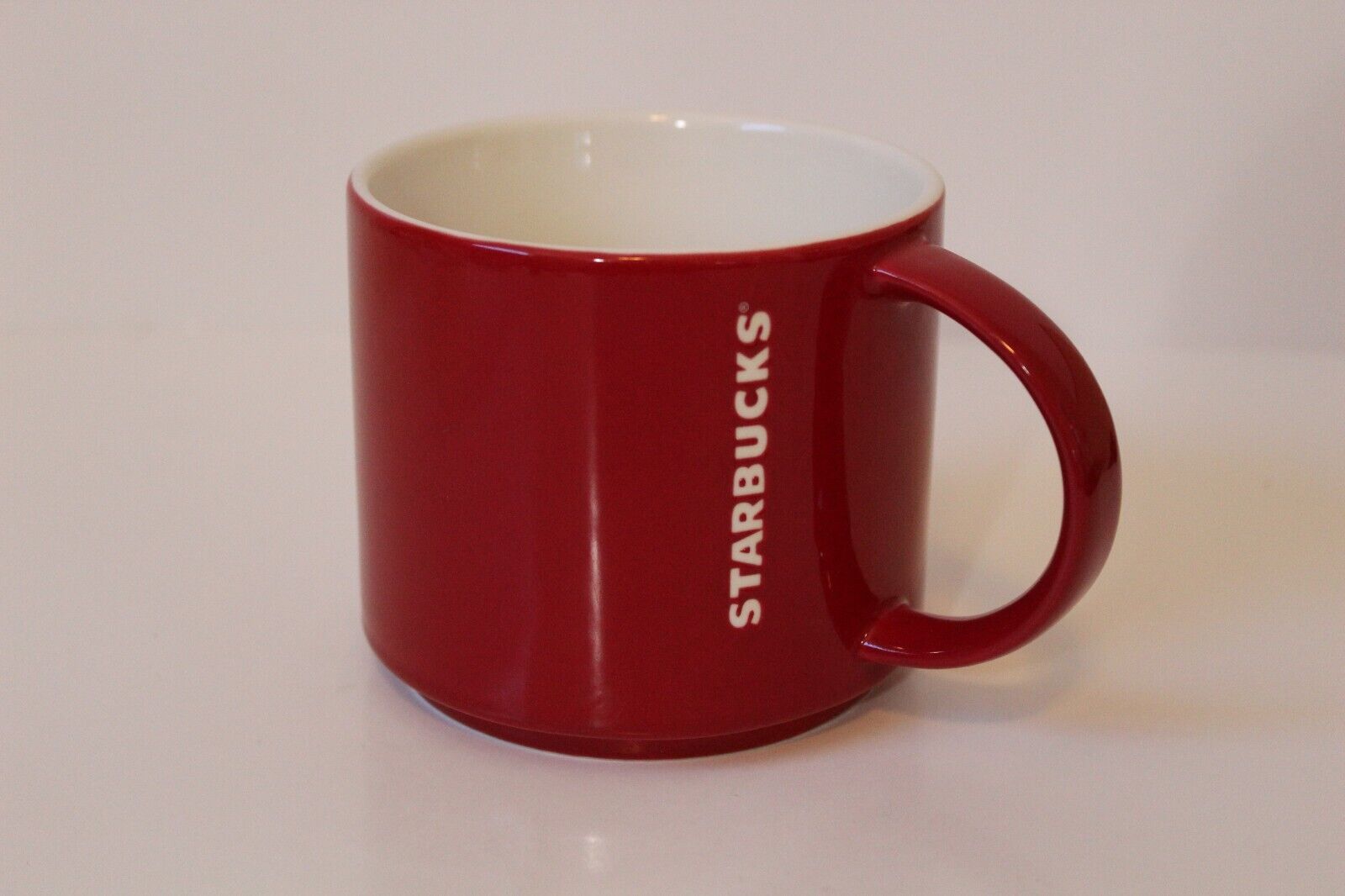 2012 Starbucks New Bone China Red 16 oz Ceramic Coffee Mug
