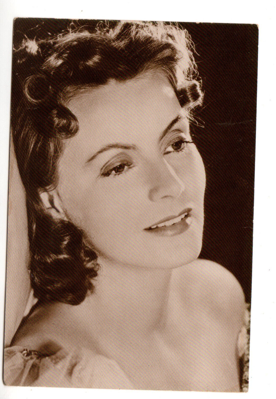Postcard: Greta Garbo, silent screen  glamour actress; Swedish-American