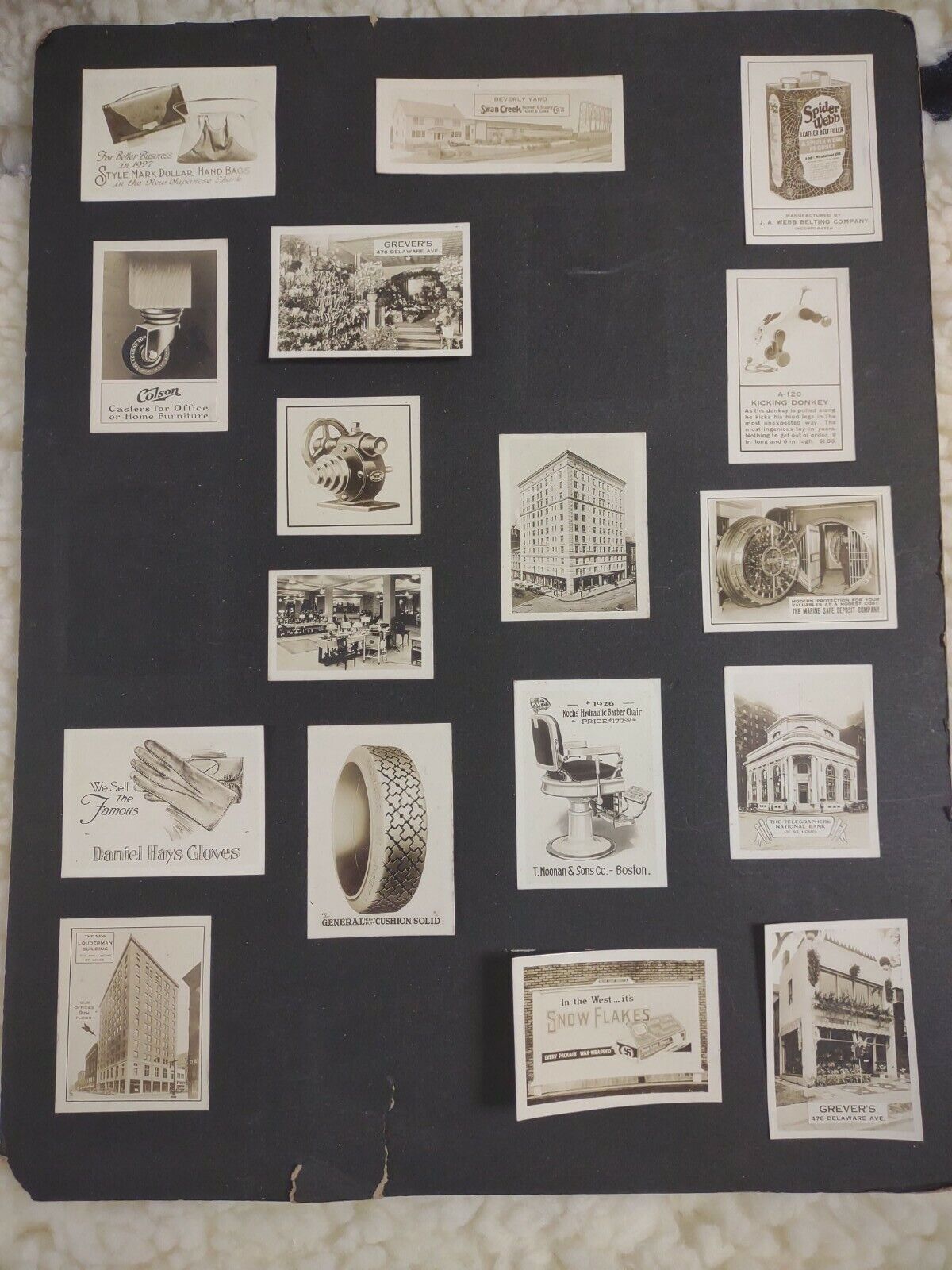 17 1920\'s Vintage Miniature Advertising Cards-photos