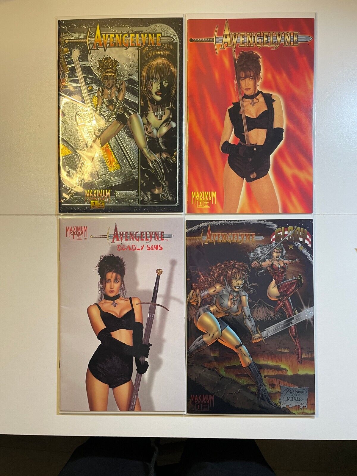 Avengelyne 1s Key Issue Lot, 1995 Maximum Press, Photo Chromium Covers